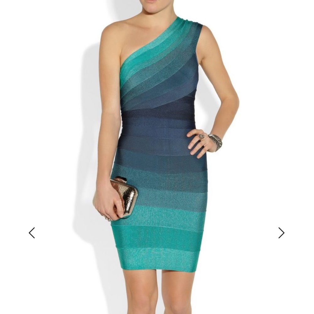Hervé Léger Ombre Bondage Dress